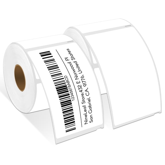 NineLeaf 2 Rolls Compatible for DYMO 30256 2-5/16 in x 4 in Shipping Address Barcode Labels, 300 Labels Per Roll
