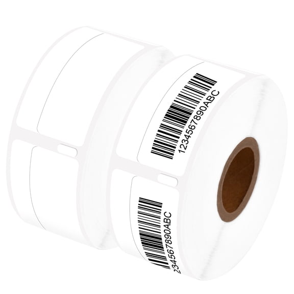 NineLeaf 2 Rolls Compatible for DYMO 30330 3/4 in x 2 in Shipping Address Barcode Direct Thermal Labels, 500 Labels Per Roll