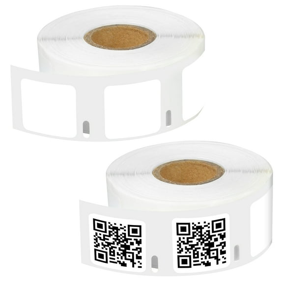 NineLeaf 2 Rolls Compatible for DYMO 30332 1 in x 1 in Square Multipurpose Direct Thermal Labels, 750 Labels Per Roll