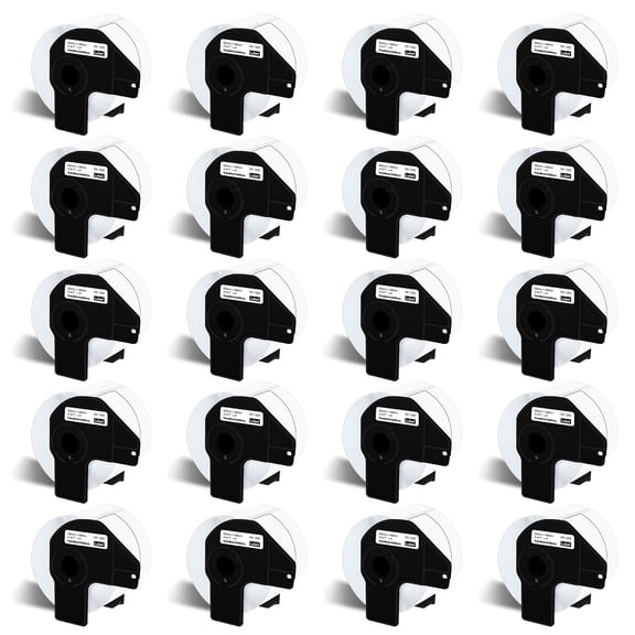 NineLeaf 20 Rolls Compatible for Brother DK-1202 2.4 in x 3.9 in Die-Cut Shipping PaPer Labels, 300 Labels Per Roll