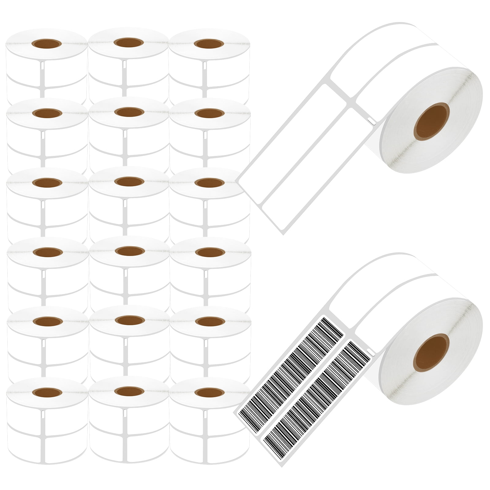 NineLeaf 20 Rolls Compatible for DYMO 30253 1-1/8 in x 3-1/2 in 2-up Address Barcode Labels, 700 Labels Per Roll