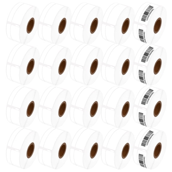 NineLeaf 20 Rolls Compatible for DYMO 30330 3/4 in x 2 in Shipping Address Barcode Direct Thermal Labels, 500 Labels Per Roll