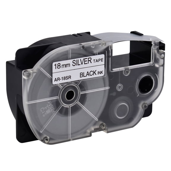 NineLeaf 20PK Compatible for XR-18SR XR-18SR2S XR18SR 18mm 3/4" Black on Clear Label Tape for KL-750 KL-780 KL-820 KL-2000 KL-7000 KL-7200 KL-8100 Label Printer