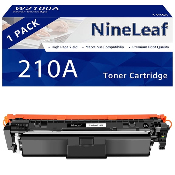 NineLeaf 210A W2100A High-Yield Black Compatible Toner Cartridge Replacement for HP 210A W2100A Color Laser Jet Pro MFP 4301fdw 4301fdn 4201dw 4201dn Printer (1-Pack,Black,2000 Pages)