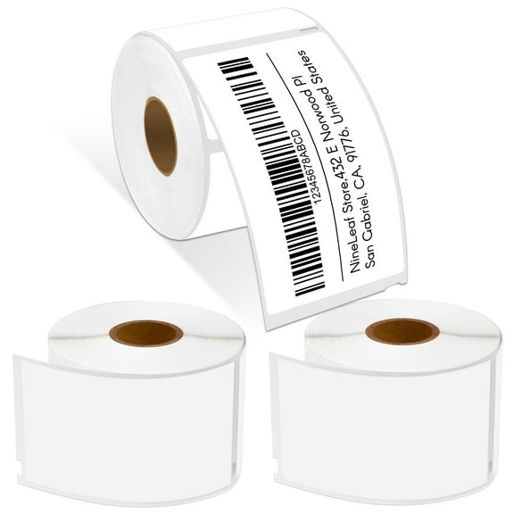NineLeaf 3 Rolls Compatible for DYMO 30256 2-5/16 in x 4 in Shipping Address Barcode Labels, 300 Labels Per Roll