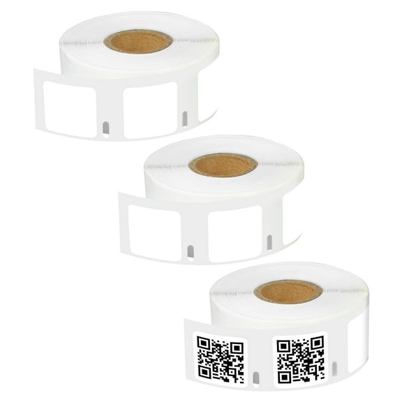 NineLeaf 3 Rolls Compatible for DYMO 30332 1 in x 1 in Square Multipurpose Direct Thermal Labels, 750 Labels Per Roll