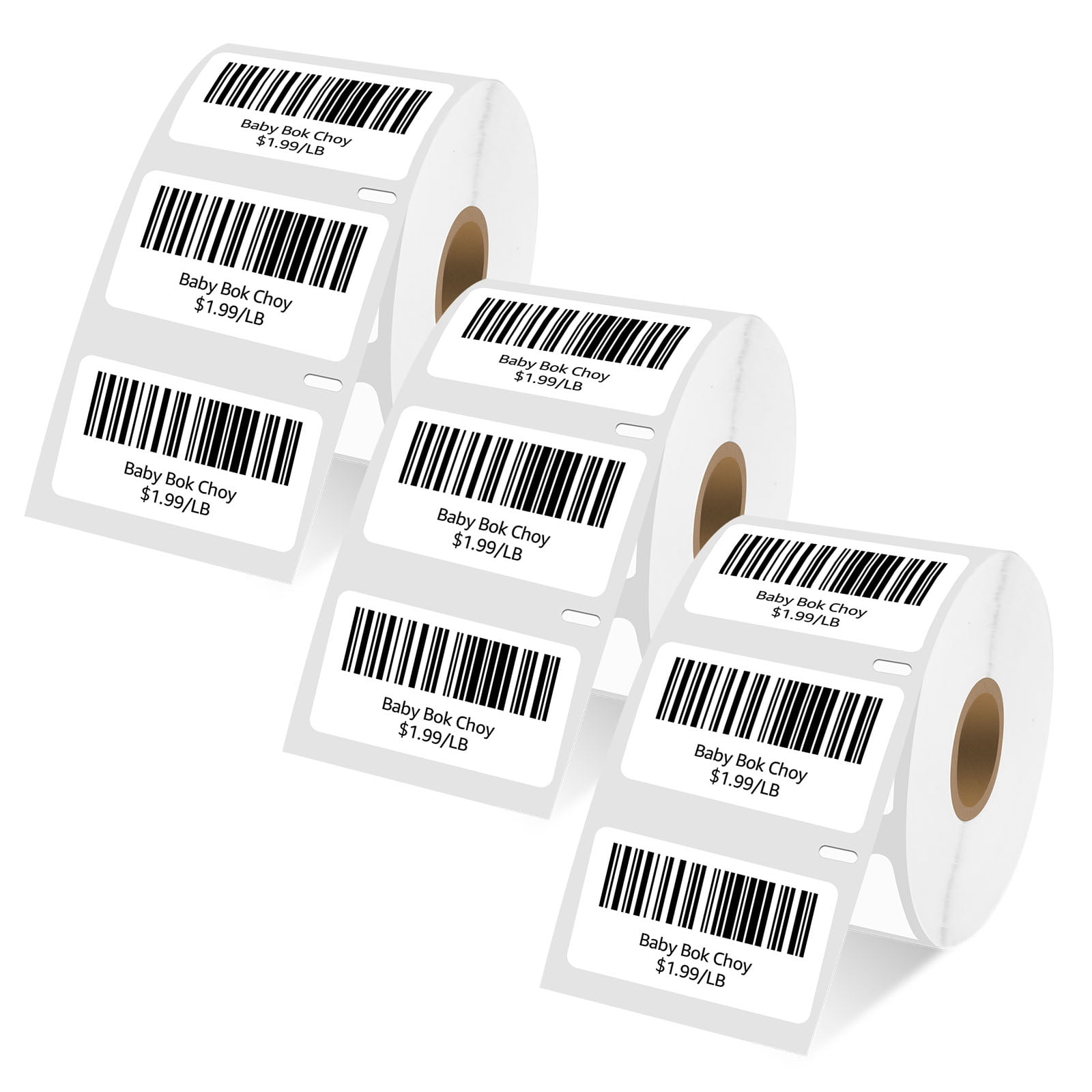 NineLeaf 3 Rolls Compatible for DYMO 30344 2-5/16 in x 4 in White with Red Border Shipping Address Barcode Labels, 300 Labels Per Roll