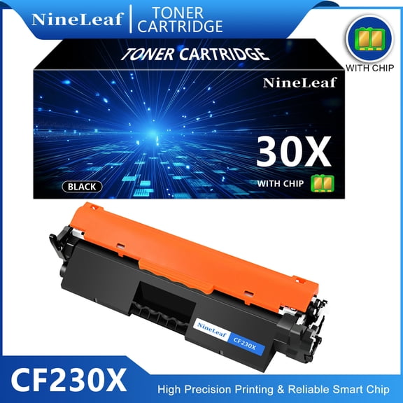 NineLeaf 30X Compatible Toner Cartridge Replacement for HP CF230X 30X Black Toner Cartridge use for Laser Jet Pro MFP M227fdw M227fdn M227sdn M203dn M203dw Series Printers(1 Pack,3500 Pages)