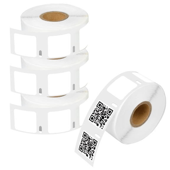 NineLeaf 4 Rolls Compatible for DYMO 30332 1 in x 1 in Square Multipurpose Direct Thermal Labels, 750 Labels Per Roll
