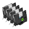 thumbnail image 1 of NineLeaf 4PK Compatible for Brother P-touch HSe-211 HSe211 HS-211 HS211 5.8mm 1/4'' Black on White TZe TZ Heat Shrink Tubes, 1 of 6