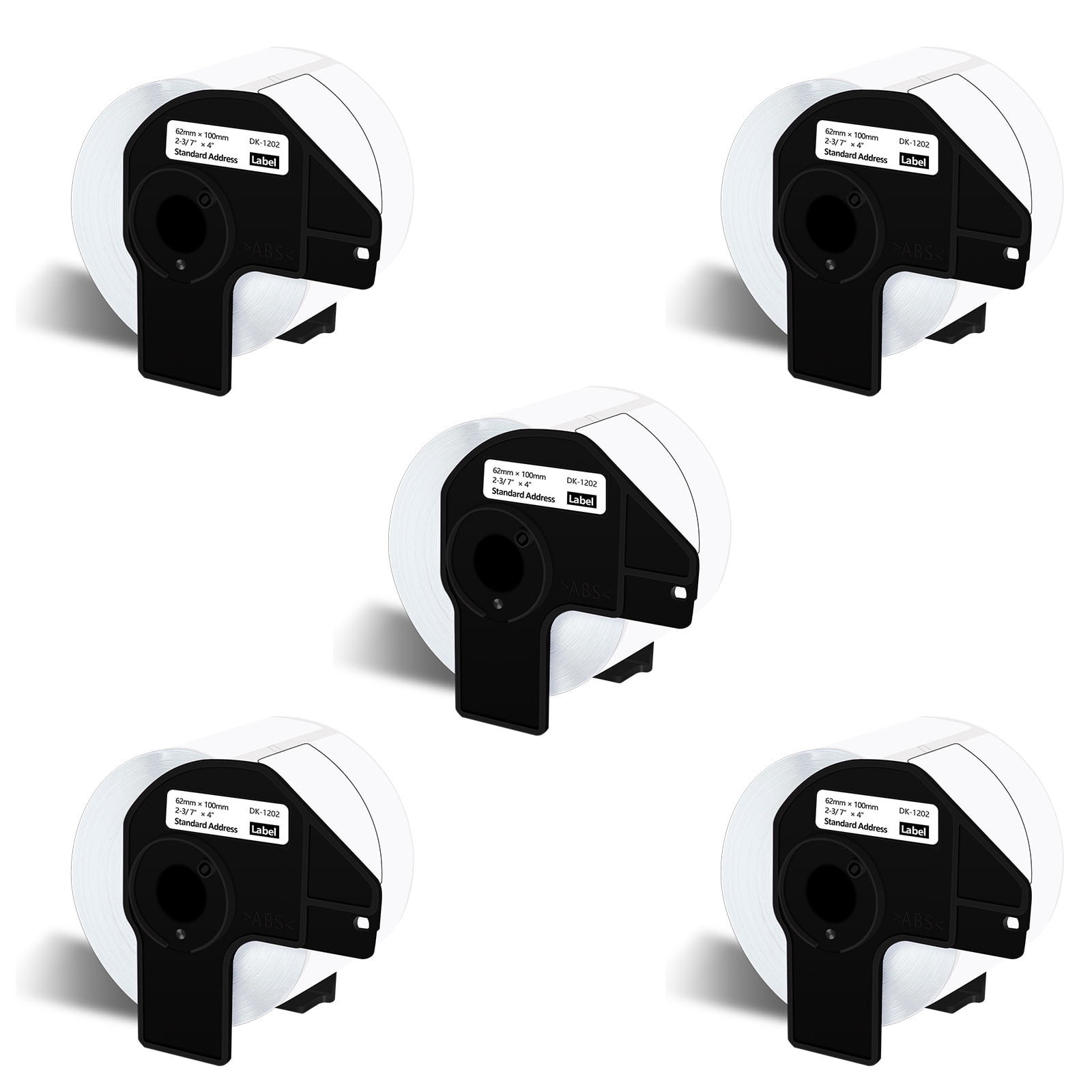10 Rolls (1500 Labels) Compatible For Brother RDS04U1 - 3" X 1" White Direct Thermal File Folder Labels