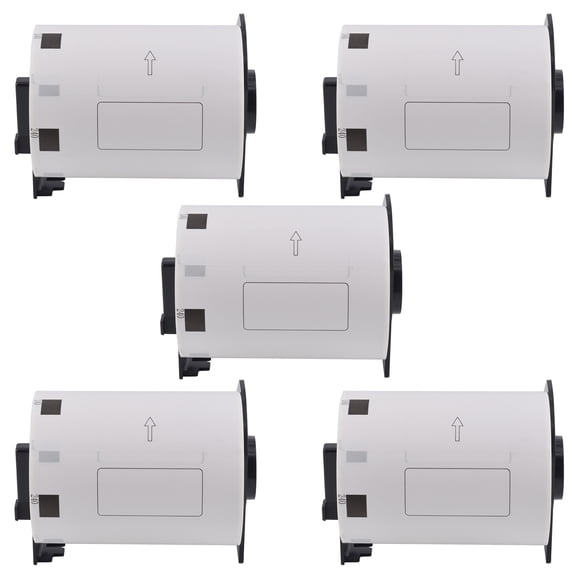 NineLeaf 5 Rolls Compatible for Brother DK-1240 4 in x 2 in Die-Cut Multipurpose Shipping/Barcode Labels, 600 Labels Per Roll