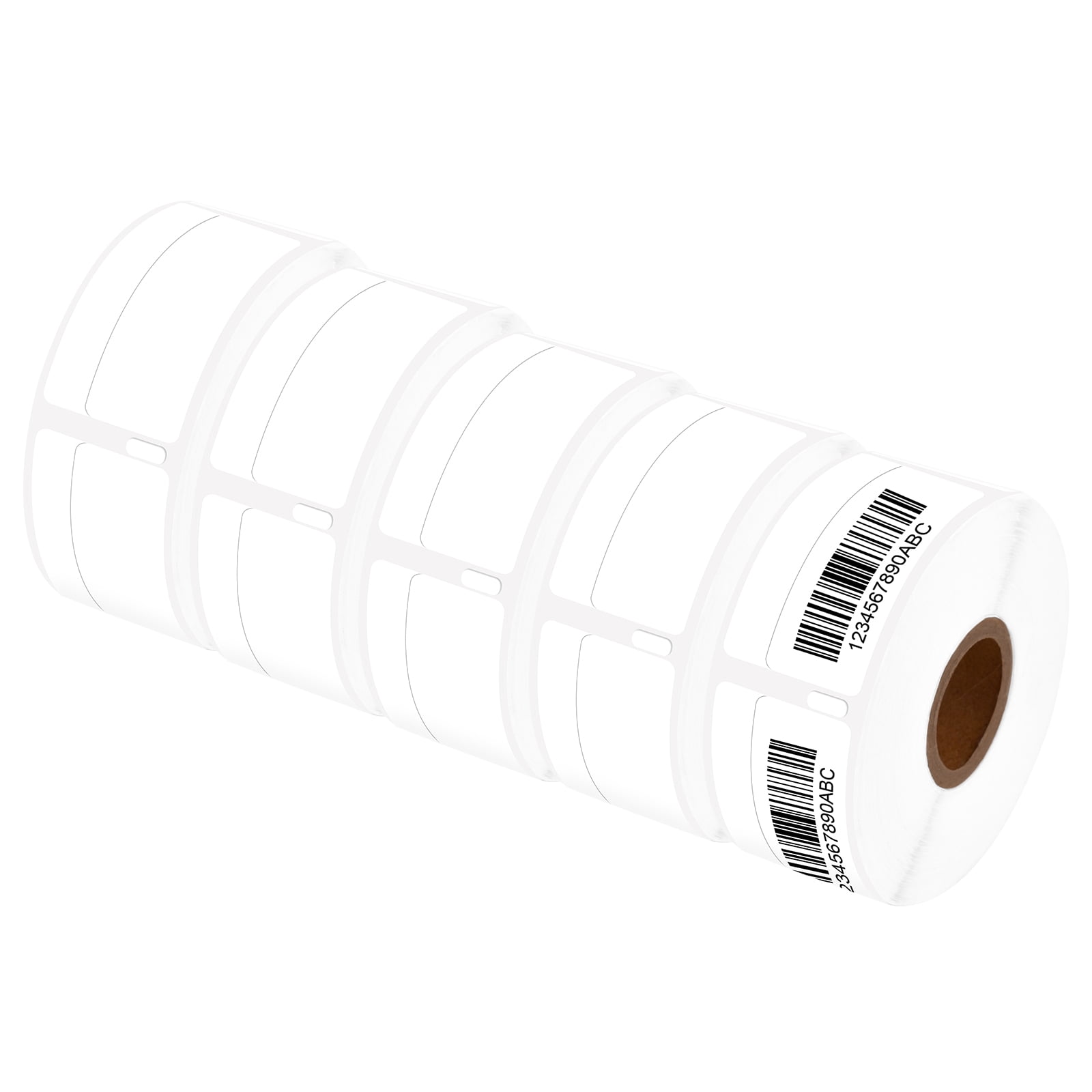 NineLeaf 5 Rolls Compatible for DYMO 30330 3/4 in x 2 in Shipping Address Barcode Direct Thermal Labels, 500 Labels Per Roll