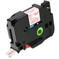 thumbnail image 1 of NineLeaf 50 Pack Compatible for Brother P-touch TZe-242 TZe242 TZ-242 TZ242 18mm 3/4'' Red on White Laminated TZe TZ Label Tape 0.7" x 26.2ft, 1 of 7