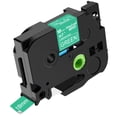 thumbnail image 1 of NineLeaf 50 Pack Compatible for Brother P-touch TZe-745 TZe745 TZ-745 TZ745 18mm 3/4'' White on Green Laminated TZe TZ Label Tape 0.7" x 26.2ft, 1 of 7