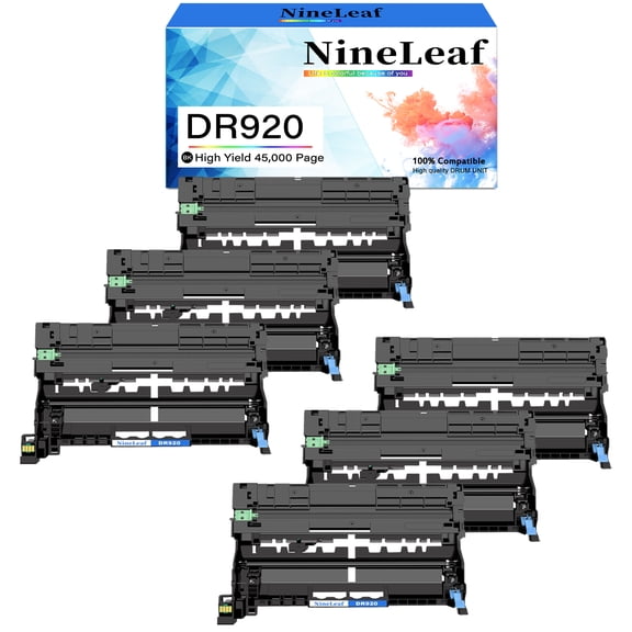 NineLeaf 6 Pack Black Drum Unit Replacement for Brother DR920 Work with HL-L5215DW HL-L6210DW HL-L6210DWT DCP-L5510DN MFC-L5710DN MFC-L6810DW Printer (No Toner)
