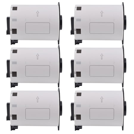 NineLeaf 6 Rolls Compatible for Brother DK-1240 4 in x 2 in Die-Cut Multipurpose Shipping/Barcode Labels, 600 Labels Per Roll