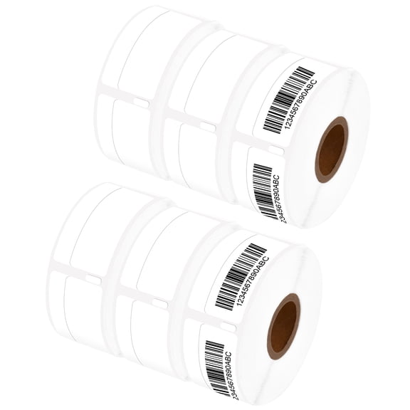 NineLeaf 6 Rolls Compatible for DYMO 30330 3/4 in x 2 in Shipping Address Barcode Direct Thermal Labels, 500 Labels Per Roll
