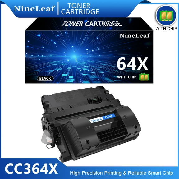NineLeaf 64X Compatible Toner Cartridge Replacement for HP CC364X 64X Black Toner Cartridge use for Laser jet P4015 P4015dn P4015n P4015tn P4015x P4515 P4515x P4515xm(1 Pack,25000 Pages)