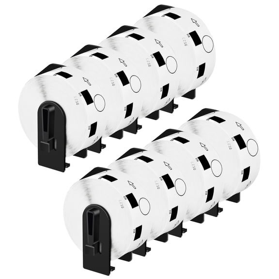 NineLeaf 8 Rolls Compatible for Brother DK-1218 Diameter 1 in Die-Cut Round Labels, 1000 Labels Per Roll