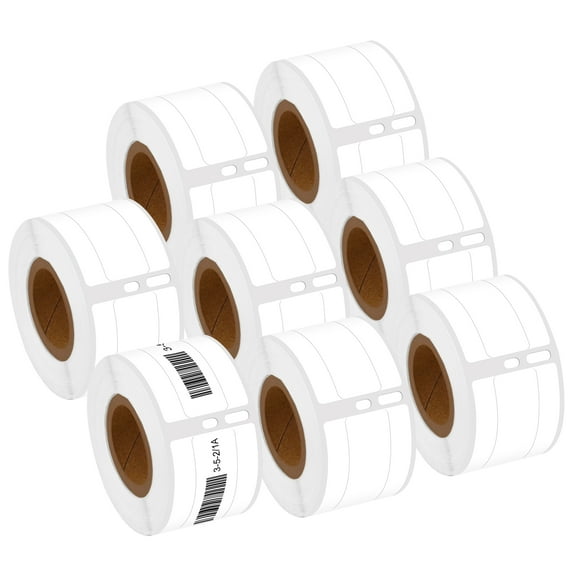 NineLeaf 8 Rolls Compatible for DYMO 30327 9/16 in x 3-7/16 in Direct Thermal 1 up File Folder Labels, 130 Labels Per Roll