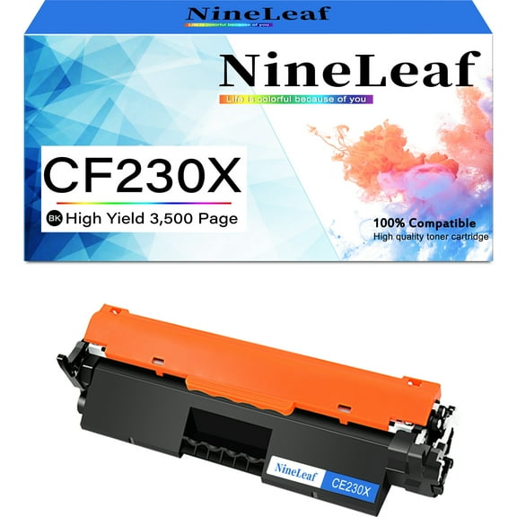 NineLeaf CF230X Compatible Toner Cartridge Replacement for HP 30X Black Toner Cartridge to use for LaserJet Pro MFP M227fdw M227fdn M227sdn M203dn M203dw M203d(1 Pack)