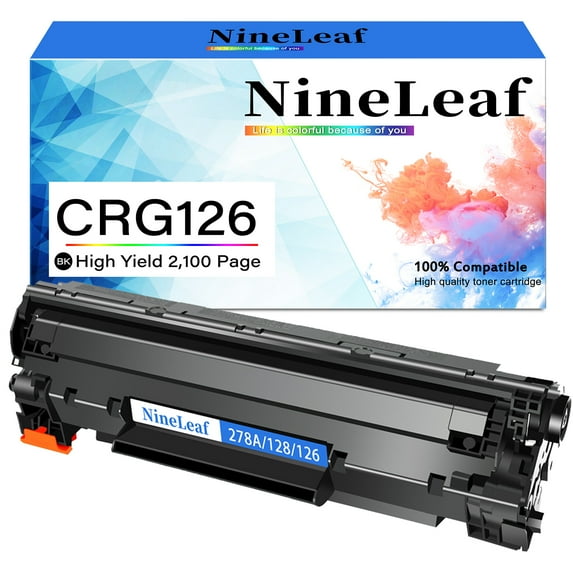 NineLeaf Compatible Toner Cartridge Replacement for Canon 126 CRG126 3483B001 to use in ImageClass LBP6230dw LBP6200d LBP6230 LBP6200 Printer (Black,1 Pack)
