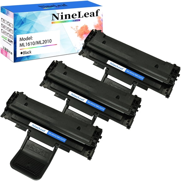 NineLeaf Compatible Toner Cartridge Replacement for Samsung ML-1610 ML-2010 ML1610 ML2010 ML-1610D3 to use in ML-1610 ML-1610R ML-1615 ML-1620 ML-1625 ML-2010 ML-2015 Laser Printer (3 Pack Black)