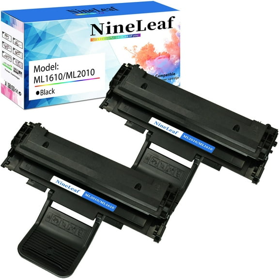 NineLeaf Compatible Toner Cartridge Replacement for Samsung ML-1610 ML-2010 ML1610 ML2010 ML-1610D3 to use in ML-1610 ML-1610R ML-1615 ML-1620 ML-1625 ML-2010 ML-2015 Laser Printer (2 Pack Black)
