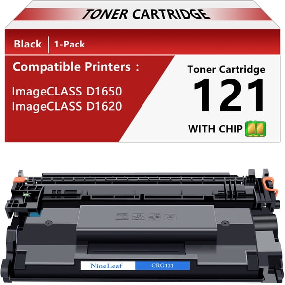 NineLeaf Compatible Toner Cartridge Replacement for Canon 121 CRG121 CRG-121 use for ImageClass D1620 D1650 1620 1650 Printer. (Black, 1-Pack)