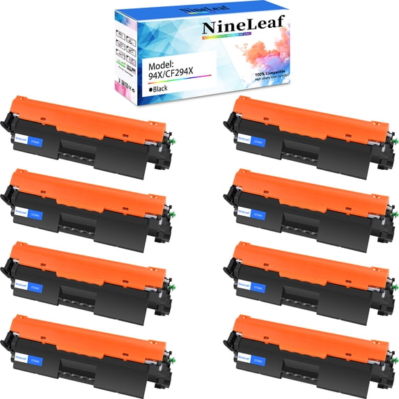 NineLeaf Compatible Toner Cartridge Replacement for HP 94A CF294A 94X CF294X to use in MFP M148dw M148fdw M118dw M149fdw Printer (8 Pack Black)