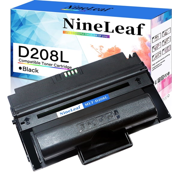 NineLeaf Compatible Toner Cartridge Replacement for Samsung D208L MLT-D208L MLTD208L Work on SCX-5635FN SCK-5835FN(1 Pack Black)