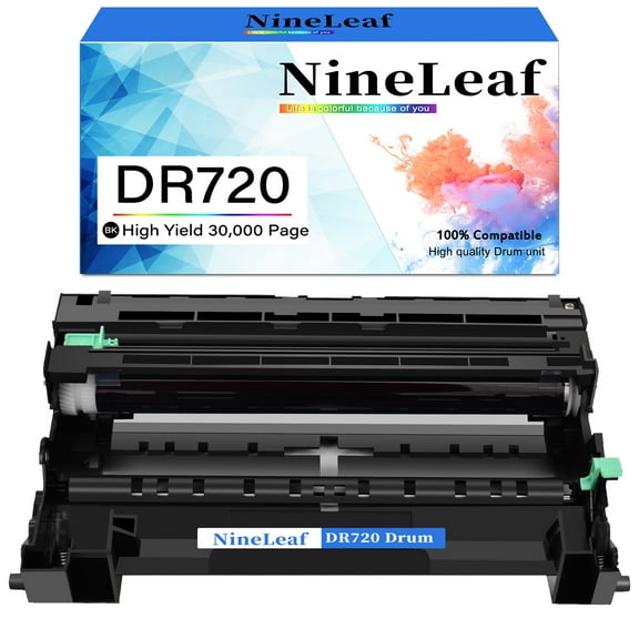 NineLeaf DR720 Compatible drum unit Replacement for Brother DR720 DR750 to use in HL-6180dw HL-5450dn HL-5470dw MFC-8710dw MFC-8950dw MFC-8910dw Printer (1 Pack,no toner)