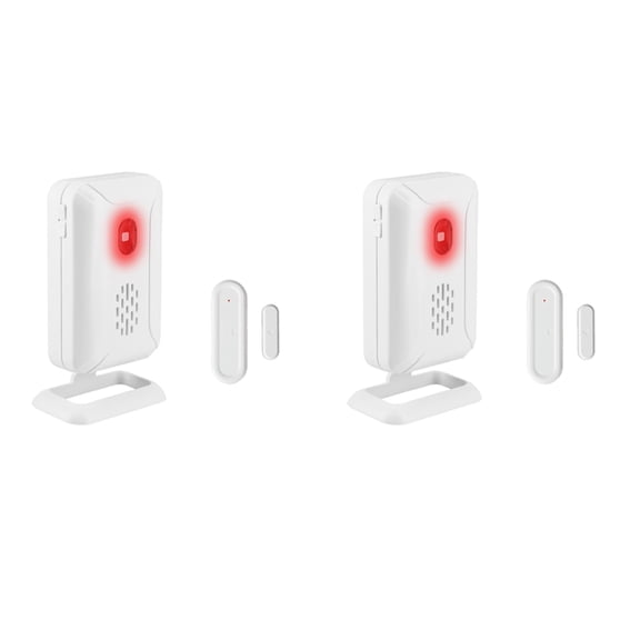 NineLeaf Door Sensor Chime,Wireless Doors Chime,Wireless Door Open Sensor,918ft Transmission Distance,Anti-theft,4 Volume Levels 36 Chime Tunes,Easy installation,for home, shop,fridge,office,2PK