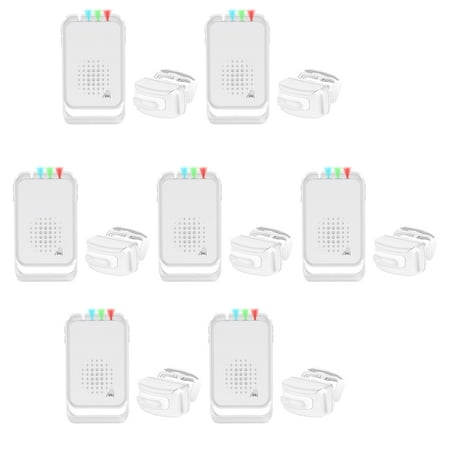 NineLeaf Driveway Alarm Wireless Sensor System, Radar and PIR Driveway Alarm, Driveway Sensor Alert System, Outdoor Motion Sensor Detector, IP64 Waterproof Weatherproof 918FT Long Range, 7Pack