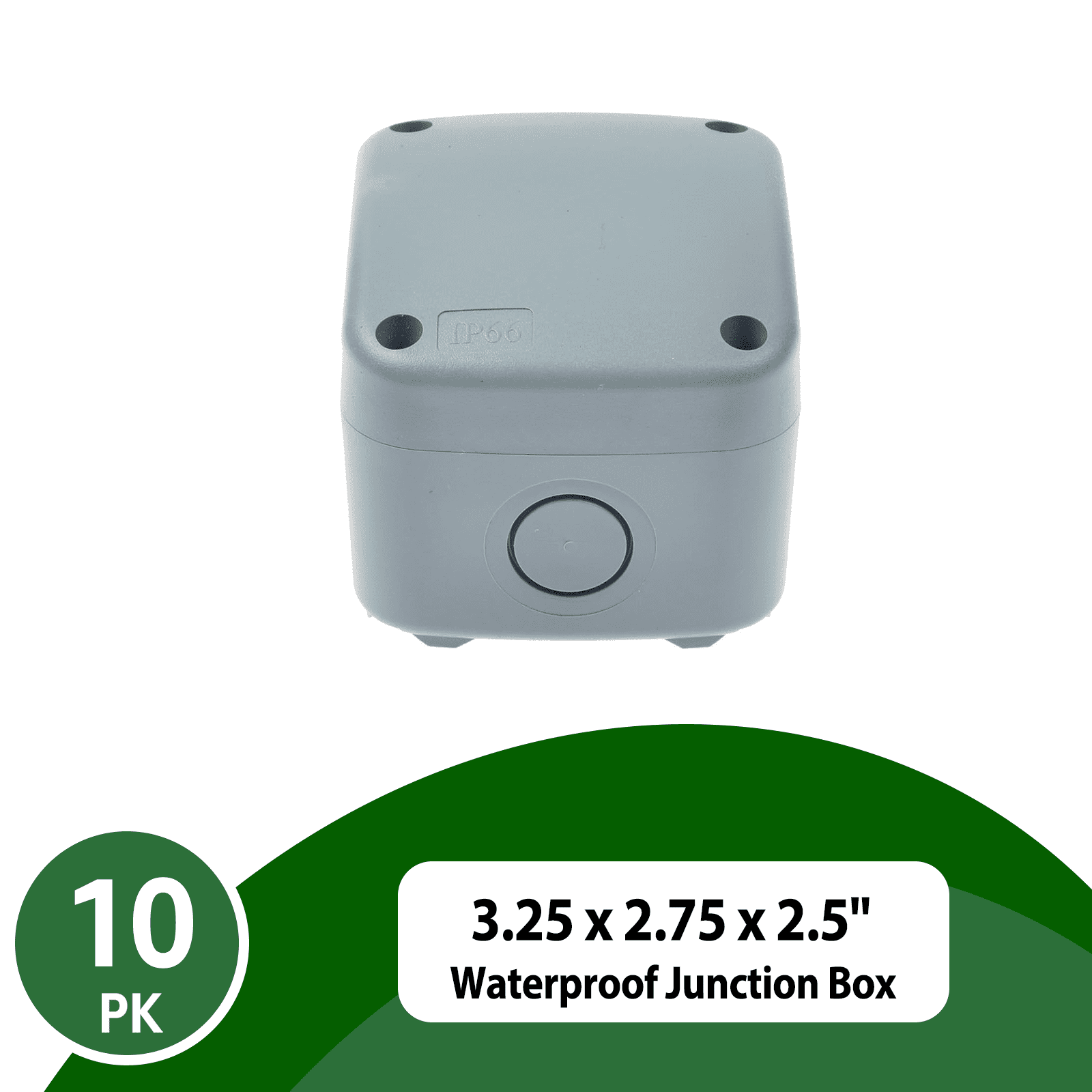 NineLeaf Dustproof Electrical Junction Box Connector,5 Pole Waterproof Enclosure Case fit 20mm Cable Gland for Outdoor Use (86x74x62mm) IP66 Rated,10PK