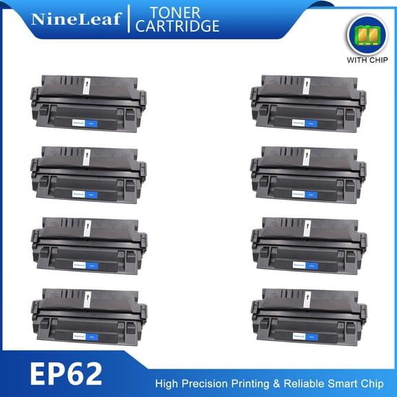 NineLeaf EP62 Compatible Black Toner Cartridge Replacement for Canon 3842A002AA use with ImageClass 2200 2210 2220 2250 LP-3000 3010 LBP-840 850 850L 850R 870 880 910 1610 1620 1810 1820 Printer,8PC