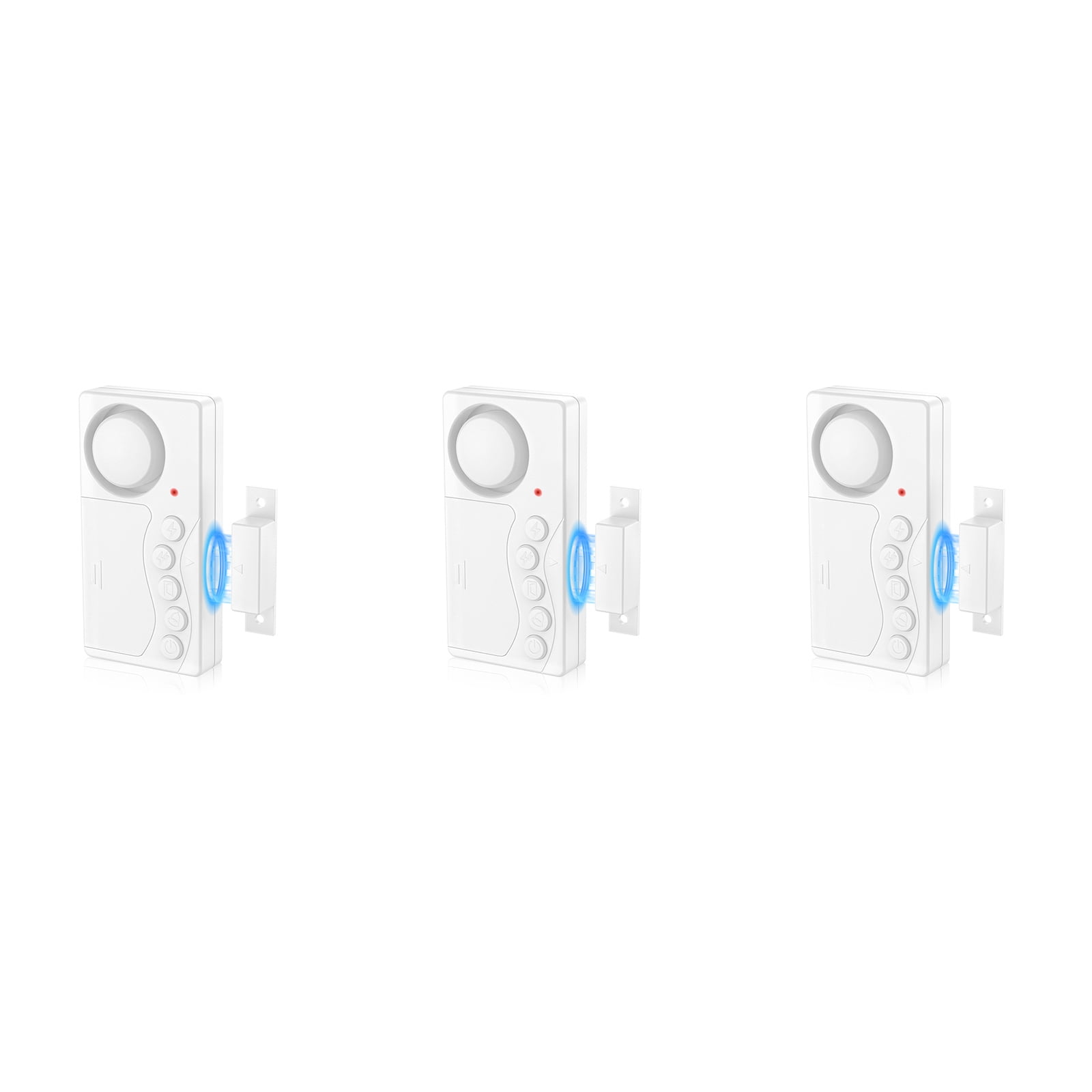 NineLeaf Freezer Door Alarm,Door and Window Alarms for Home Security,3/15/30/60 Seconds 4-In-1 Door Magnetic Refrigerator Door Open Alarm Delayed Door Closing Bell for Home Business Office Shop,3PK
