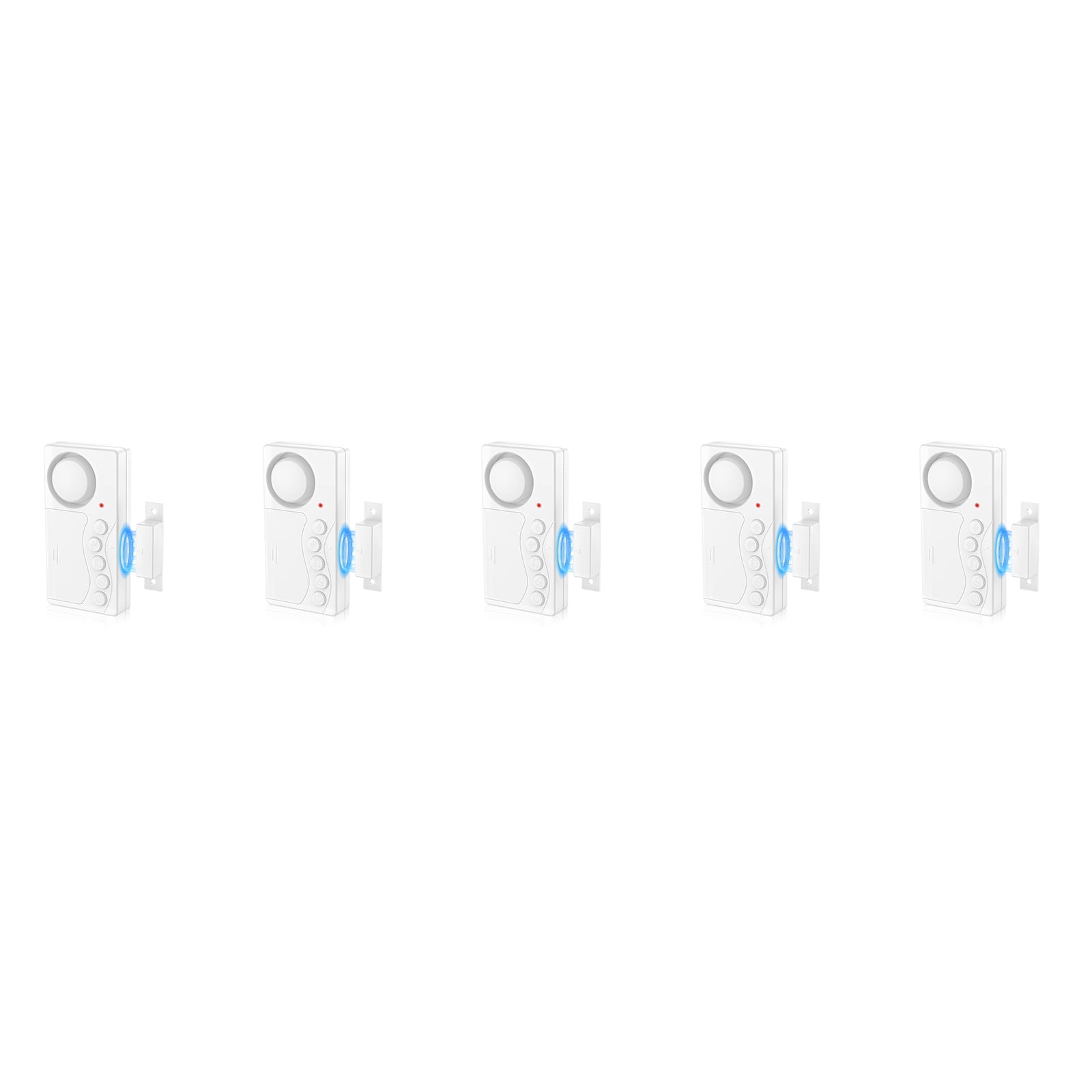NineLeaf Freezer Door Alarm,Door and Window Alarms for Home Security,3/15/30/60 Seconds 4-In-1 Door Magnetic Refrigerator Door Open Alarm Delayed Door Closing Bell for Home Business Office Shop,5PK