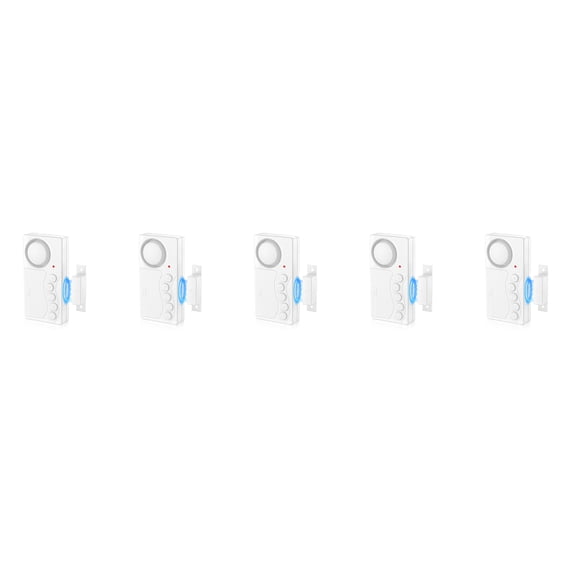 NineLeaf Freezer Door Alarm,Door and Window Alarms for Home Security,3/15/30/60 Seconds 4-In-1 Door Magnetic Refrigerator Door Open Alarm Delayed Door Closing Bell for Home Business Office Shop,5PK