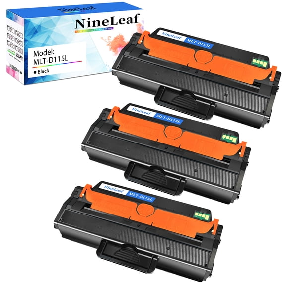 NineLeaf High Yield Compatible Toner Cartridge Replacement for Samsung MLT-D115L MLT D115L MLTD115L used with Xpress SL-M2830DW SL-M2880FW SL-M2820DW SL-M2870FW SL-M2670FN Printer(3 Pack,Black)