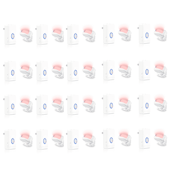 NineLeaf Motion Sensor Chime,Door Motion Sensor Chime,Wireless Motion Sensor Door Chime,48 Ringtones, 5 Levels Volume,Easy Installation,1300ft Long Distance,97dB volume,for Home,Office,Hotel,20PK