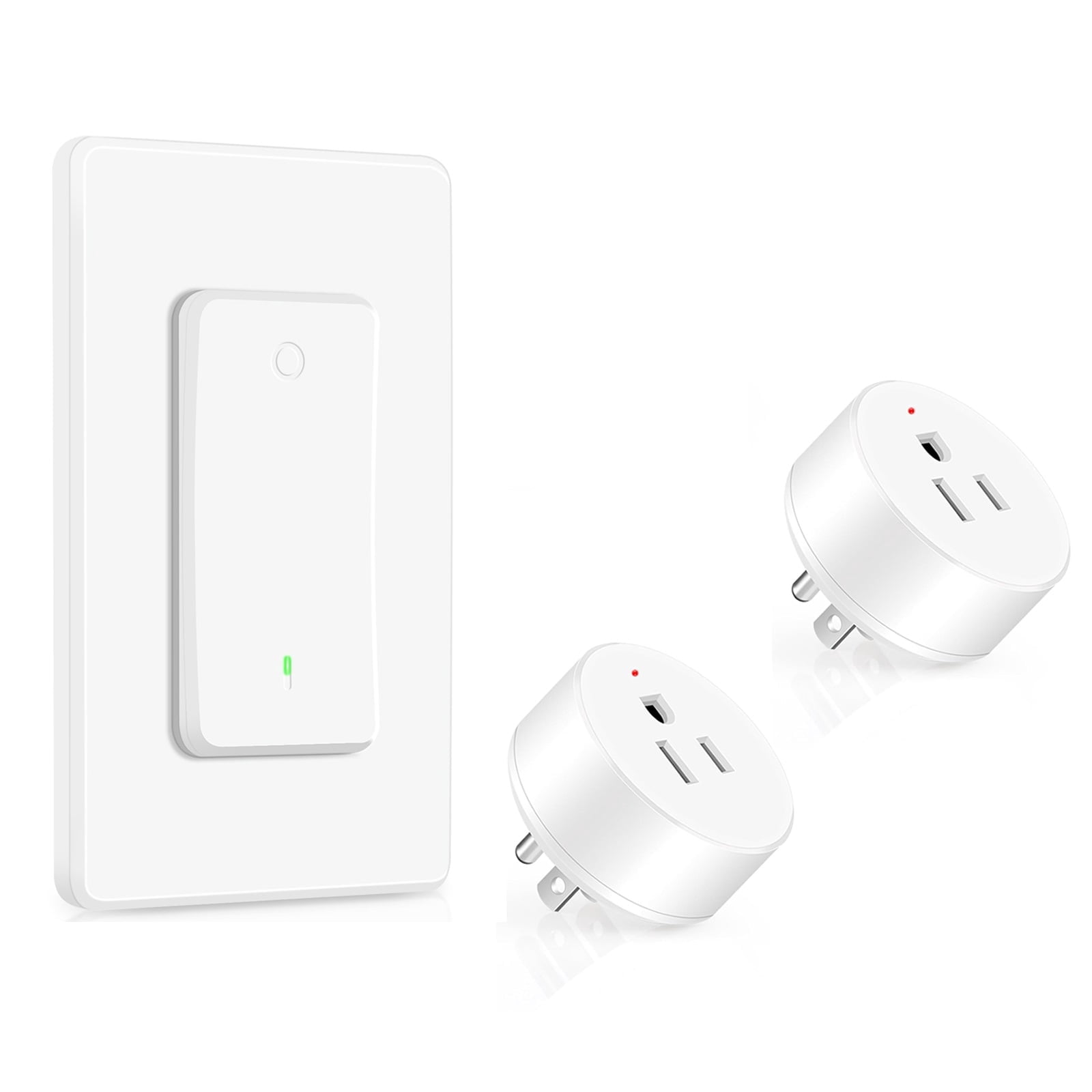 Remote Light Switch Adapter NineLeaf Remote Control Outlet,1 Remote Control Switch 2Plugs,Remote ...