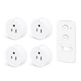 thumbnail image 1 of NineLeaf Remote Control Outlet, Wireless Remote Control Electrical Outlet Switch with Countdown Function For Lights, Fans, Christmas Lights, Small Appliance, 15A/1500W, 500FT Range, 1 Remote 4 Outlet, 1 of 8