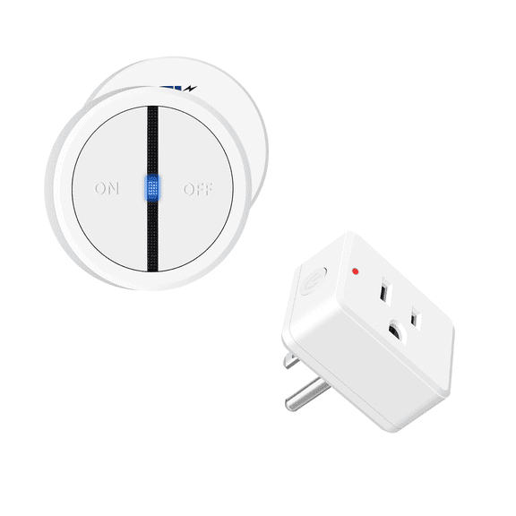NineLeaf Remote Plug in On Off Switch,Outlet Plug with Remote,Wireless On/Off Light Switch with Magnetic,TUV Listed,No Wiring Needed,500ft RF Range,15A/1500W for Lamps,Fans,Household Appliances