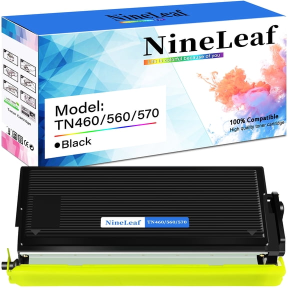 NineLeaf TN460 Compatible Toner Cartridge Replacement for Brother TN-460 TN430 TN-430 to use in DCP-1200 DCP-1400 HL-1030 HL-1230 HL-1240 MFC-8300 MFC-8600 MFC-8700 MFC-9600 Printer (1 Pack Black)