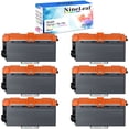 thumbnail image 1 of NineLeaf TN750 TN720 toner Compatible Toner Cartridge Replacement for Brother TN-750 TN-720 to use in HL-6180dw HL-5450dn HL-5470dw MFC-8710dw MFC-8950dw MFC-8910dw Printer (6 Pack,Black), 1 of 6