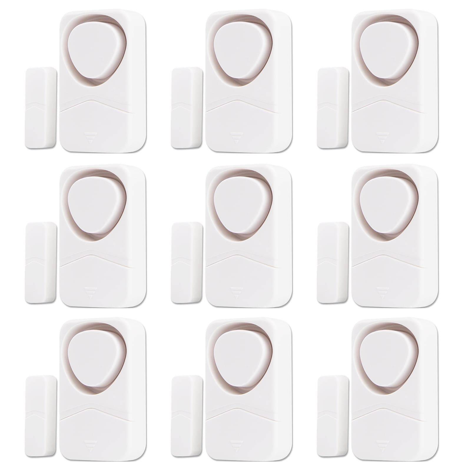 NineLeaf Window Alarm Sensors,Sliding Door Alarms when Opened,Refrigerator Alarm,Door and Window Alarm,110dB Loud Alarm,Easy Installation,4 Alarm Modes,Suitable for Home, Office, Shop, Fridge, 9PK