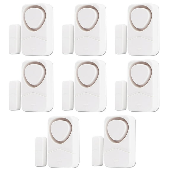 NineLeaf Window Alarm Sensors,Sliding Door Alarms when Opened,Refrigerator Alarm,Door and Window Alarm,110dB Loud Alarm,Easy Installation,4 Alarm Modes,Suitable for Home, Office, Shop, Fridge, 8PK