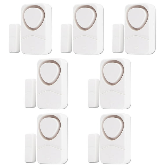 NineLeaf Window Alarm Sensors,Sliding Door Alarms when Opened,Refrigerator Alarm,Door and Window Alarm,110dB Loud Alarm,Easy Installation,4 Alarm Modes,Suitable for Home, Office, Shop, Fridge, 7PK